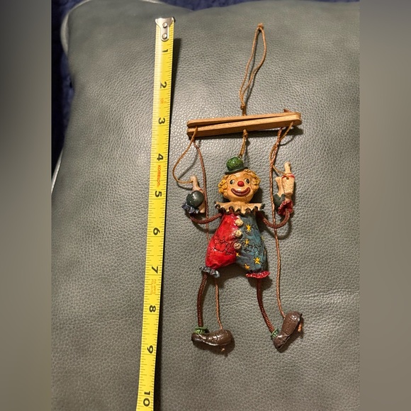 Marionette Jester Clown Christmas Ornament Puppet Figure Holiday Vintage Decor - Picture 8 of 14